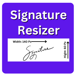 signature resizing tool